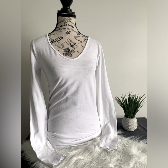 2pc C’est Moi Shell Black/Long sleeve top white SZ:OS - Picture 5 of 6